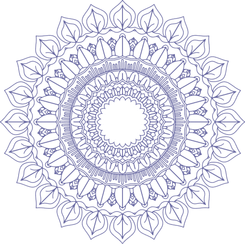 Mandala graphic representing divine spiritual branding design